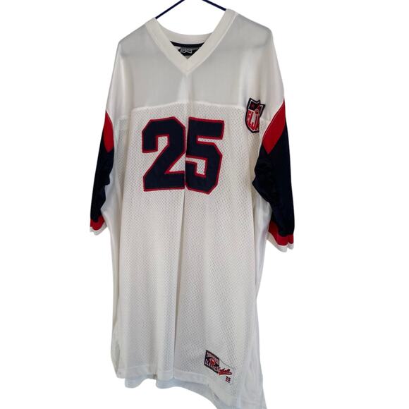 Y2K Eljay #25 Blue White Throwback NFL Jersey Sz 2XLT Oversize Football All Pro - Picture 15 of 15